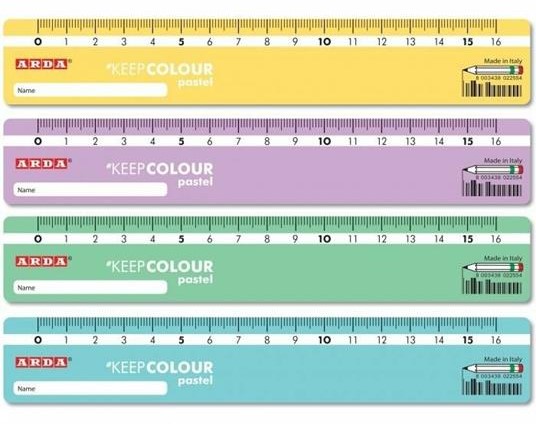 RIGHELLO DA 16CM KEEP COLOUR PASTEL